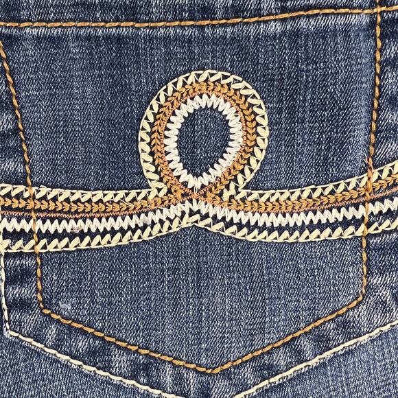 Seven7 Denim Mid Rise 5 Pocket Shorts 7” Inseam Size 14 - Picture 9 of 10